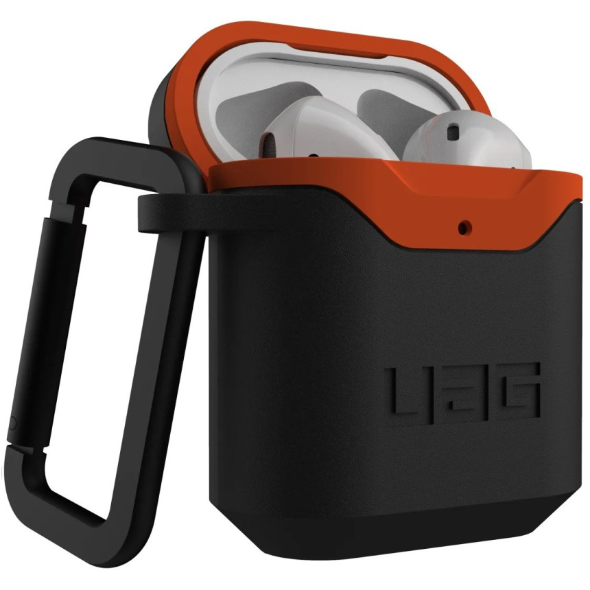 Чехол UAG для Airpods Standard Issue Hard Black/Orange (10242F114097)