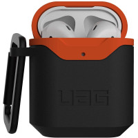 Чехол UAG для Airpods Standard Issue Hard Black/Orange (10242F114097)