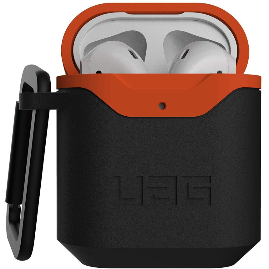 Чехол UAG для Airpods Standard Issue Hard Black/Orange (10242F114097)