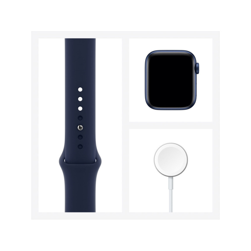 Смарт-часы Apple Watch Series 6 GPS 40mm Blue Aluminum Case with Deep Navy Sport Band (MG143)