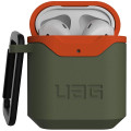 Чехол UAG для Airpods Standard Issue Hard Olive/Orange (10242F117297)