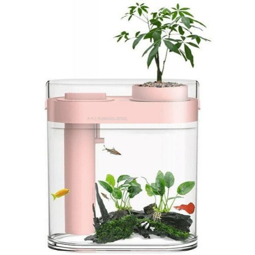 Аквариум Xiaomi HFJH Amphibian ECO-Aquarium Humidifier Youth Edition Pink (HF-JHYGZH002)