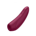 Вакуумно-волновой стимулятор с возможностью управления через приложение Satisfyer Curvy 1+, 13.5х4.3 см, (красный)