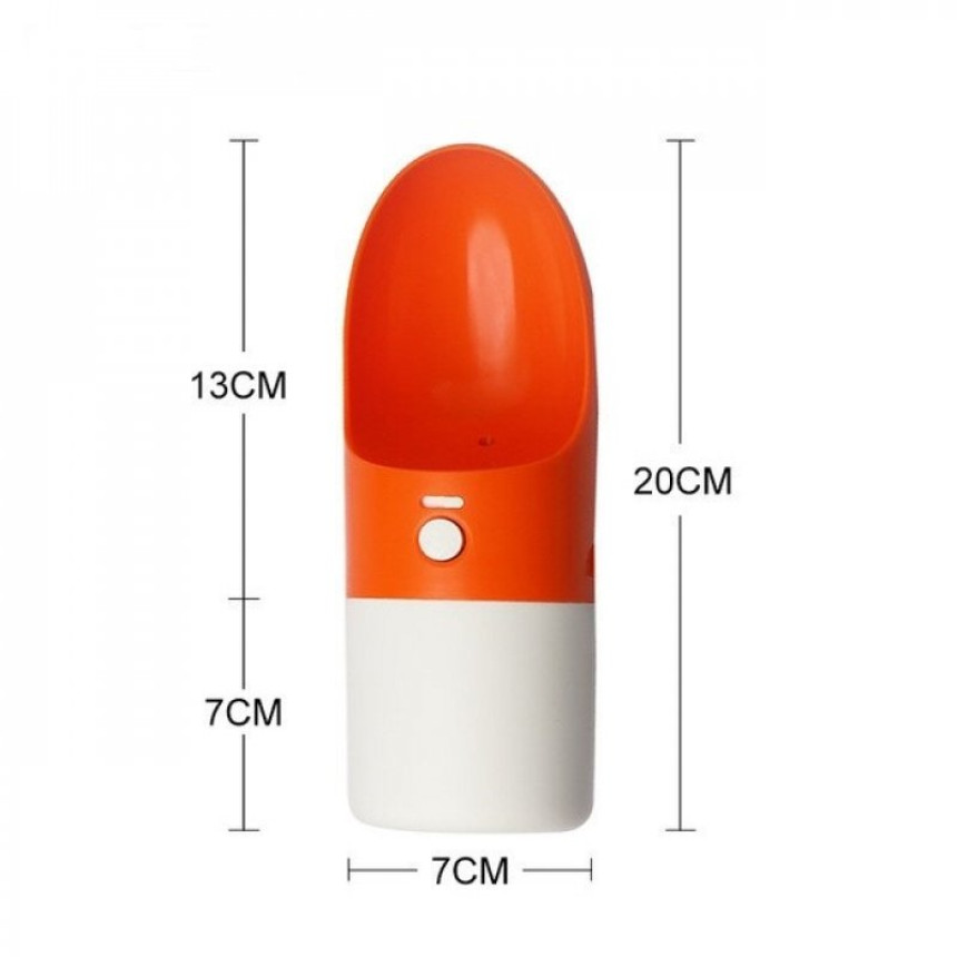 Поилка портативная для собак Xiaomi Moestar Rocket Pet Cup (230ml) White/Orange (MS0010002)