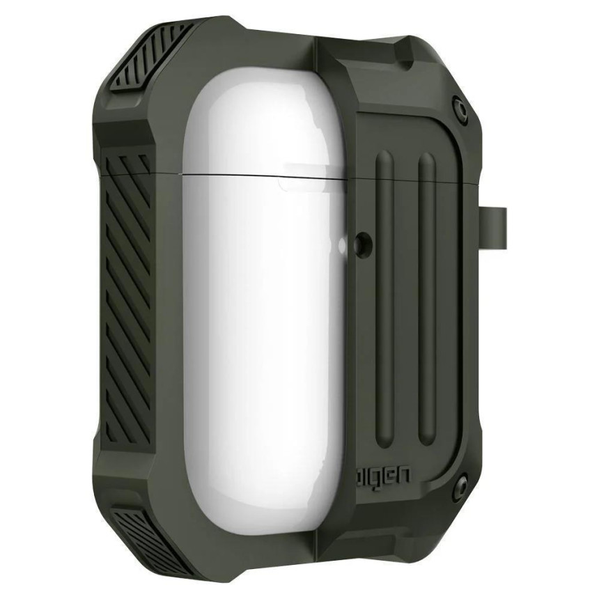 Чехол Spigen для Airpods Tough Armor Military Green