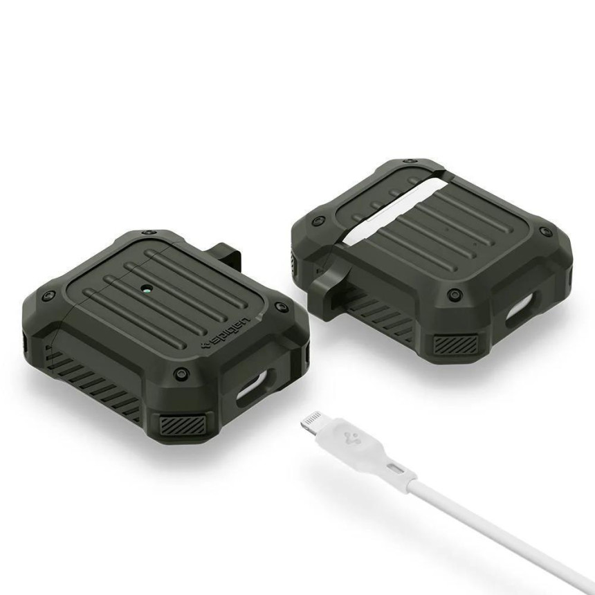 Чехол Spigen для Airpods Tough Armor Military Green