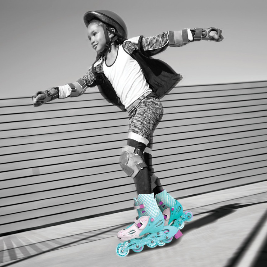 Ролики Neon Inline Skates Бирюзовый (размер 34-38)