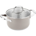 Кастрюля Lamart LT1046 JOLI, 18см, объём 2,7л бежевая