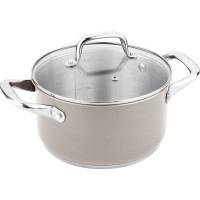 Кастрюля Lamart LT1046 JOLI, 18см, объём 2,7л бежевая