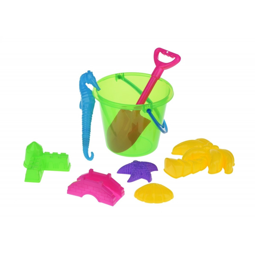 Набор для игры с песком Same Toy Ведерко 8 едениц зеленое (HY-1204WUt-3)