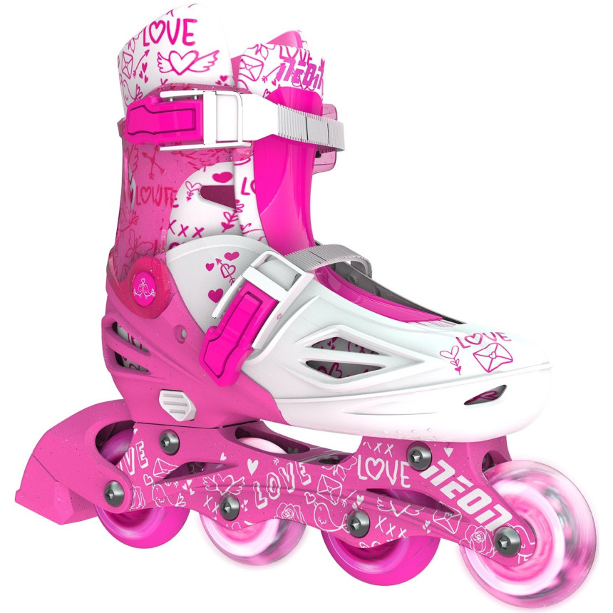 Ролики Neon INLINE SKATES Розовый (размер 34-38)
