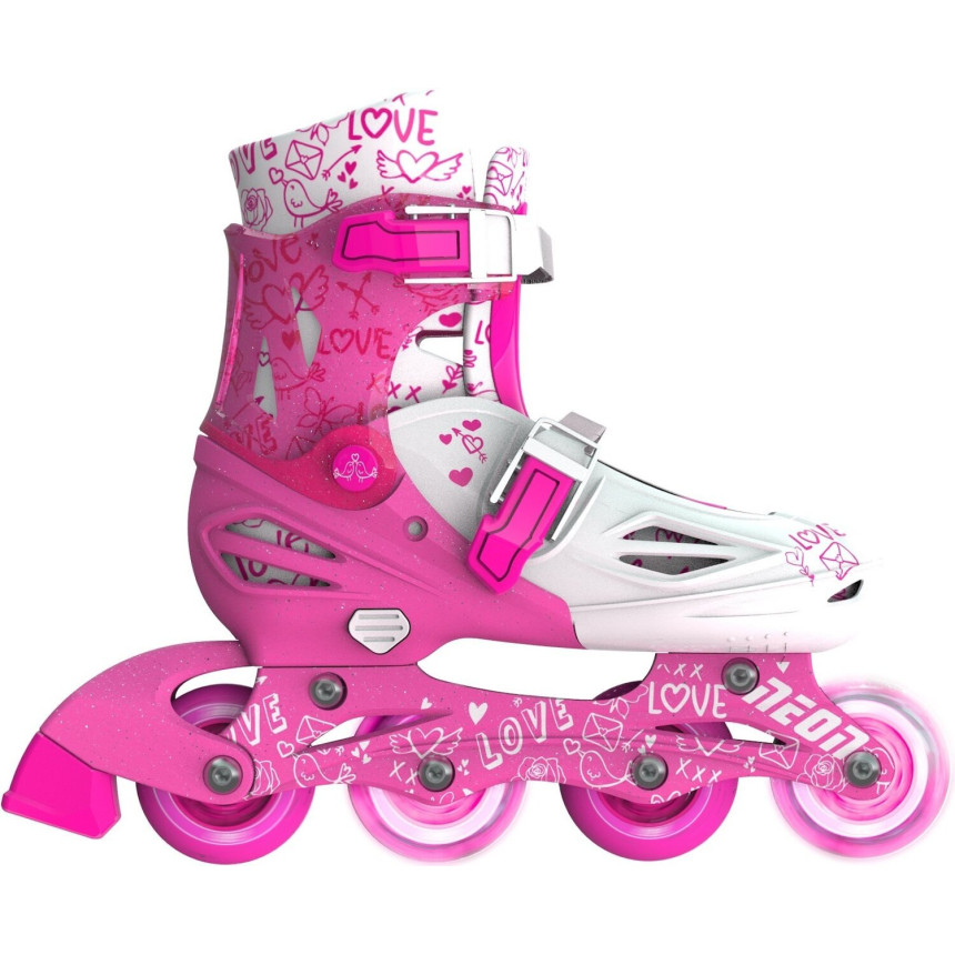 Ролики Neon INLINE SKATES Розовый (размер 34-38)